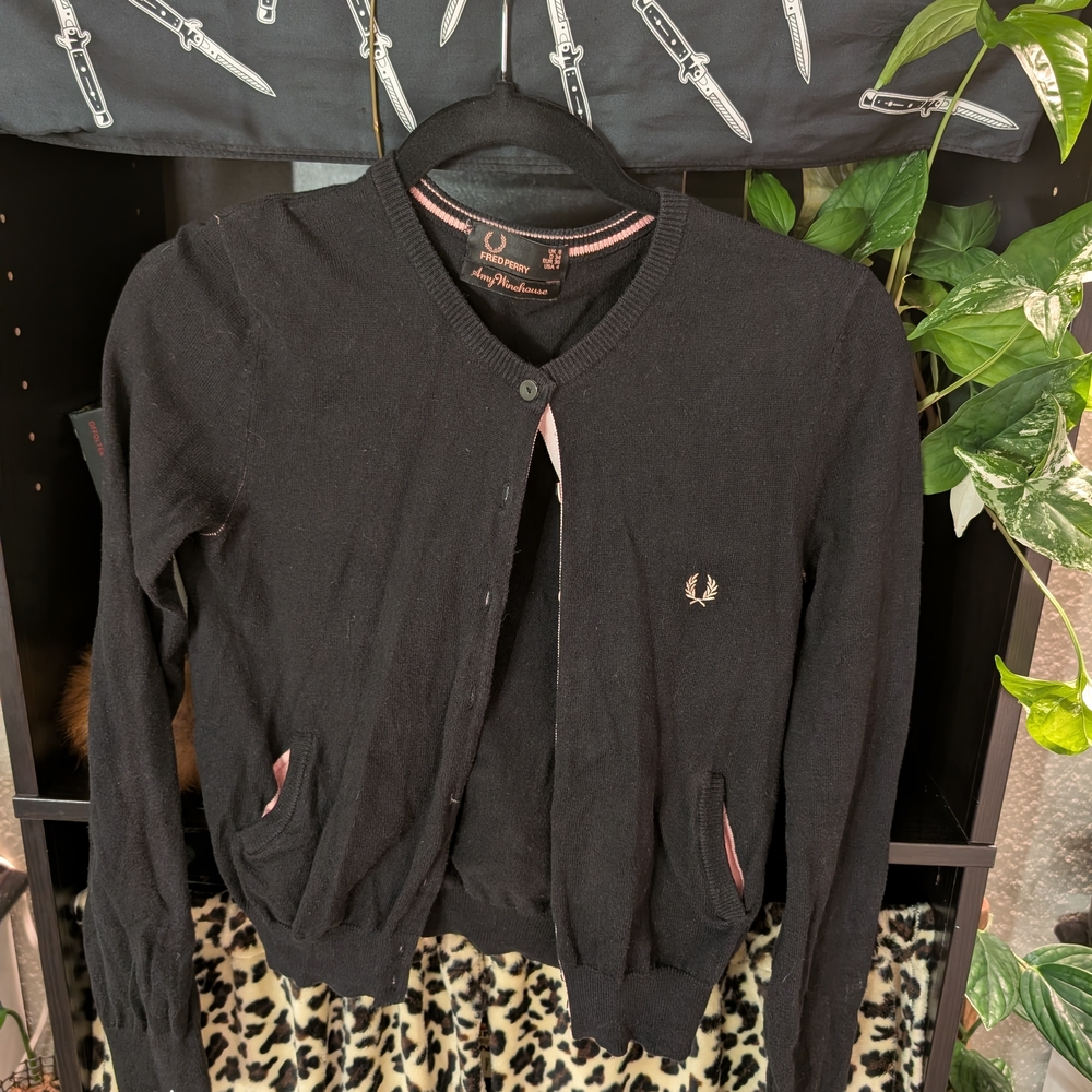 Fred Perry Women's Black Cardigan